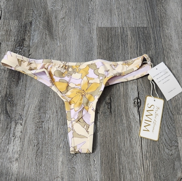 New!For Love and Lemons Bikini Bottom Floral Cheeky‎ Bottom Swim - Picture 2 of 7